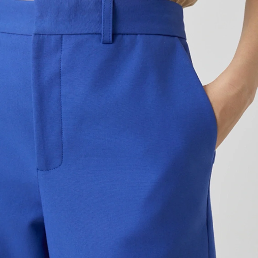 NWT Closed Tapered Cuffed Pants Royal Blue Cotton Size 28 -MSRP $339
